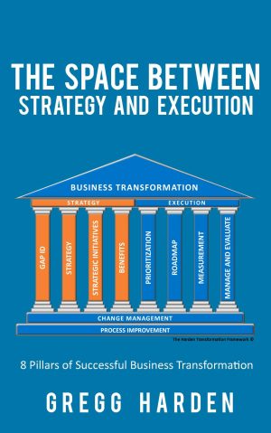 Cover for The Space between Strategy and Execution: 8 Pillars of Successful Business Transformation