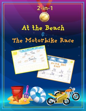 Cover for At the Beach and The Motorbike Race