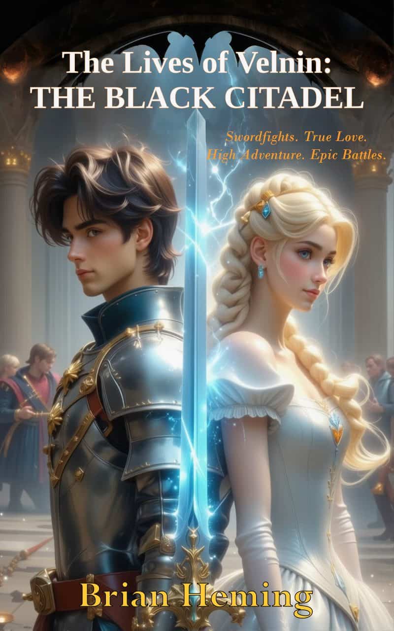 Cover for The Lives of Velnin: The Black Citadel: A fast-paced epic fantasy of swords, love, magic, and battles.