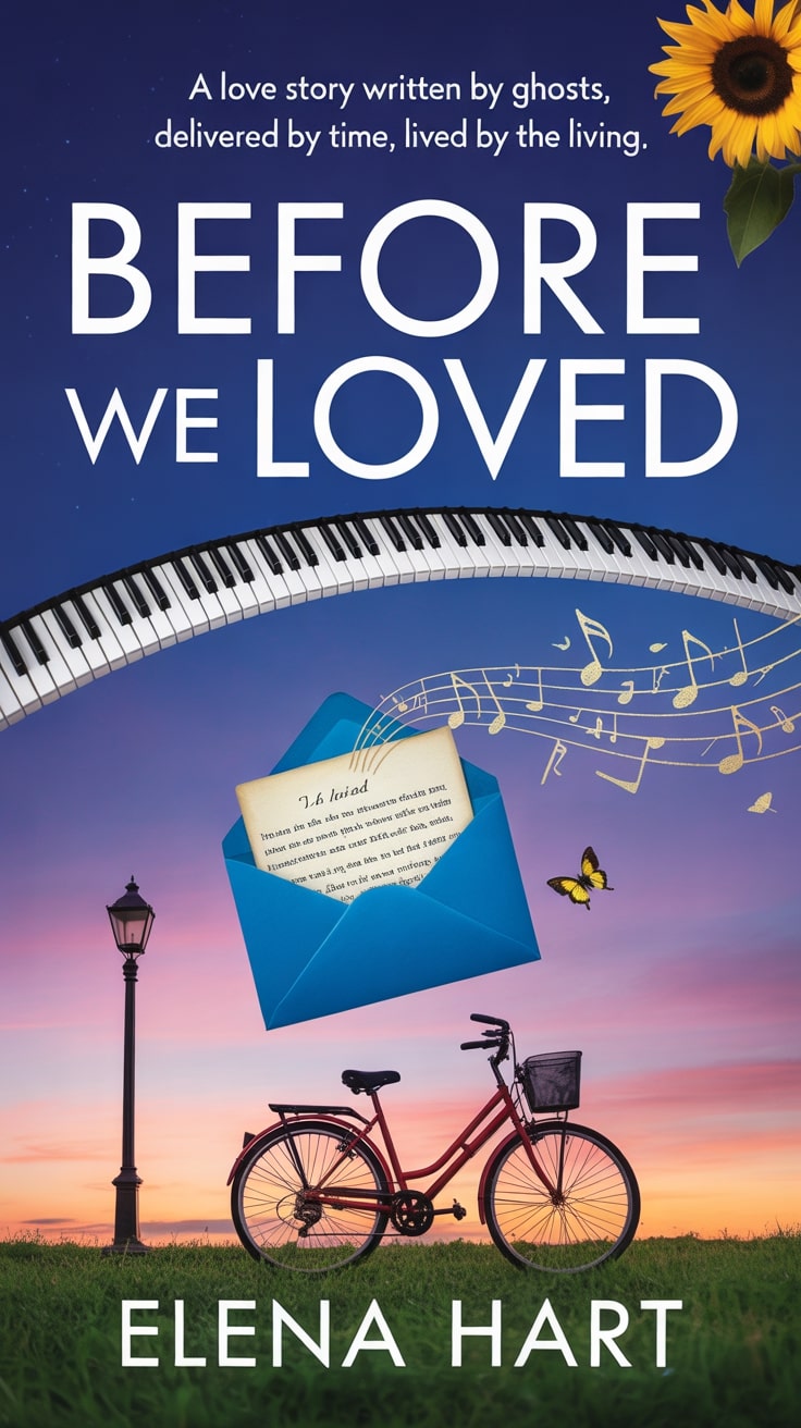 Cover for Before We Loved: A love story written by ghosts, delivered by time, lived by the living.