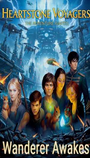 Cover for Heartstone Voyagers: The Wanderer Awakes: When Science Meets Magic, Found-Family, Living Starship, AI Empire