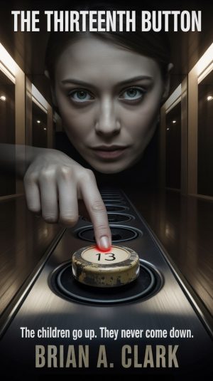 Cover for The Thirteenth Button: The children go up. They never come down.