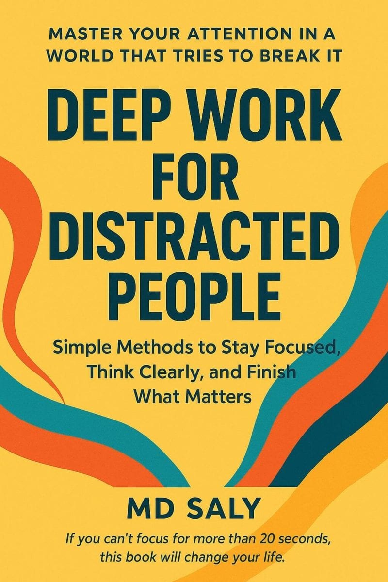 Cover for Deep Work for Distracted People: Simple Methods to Stay Focused, Think Clearly, and Finish What Matters