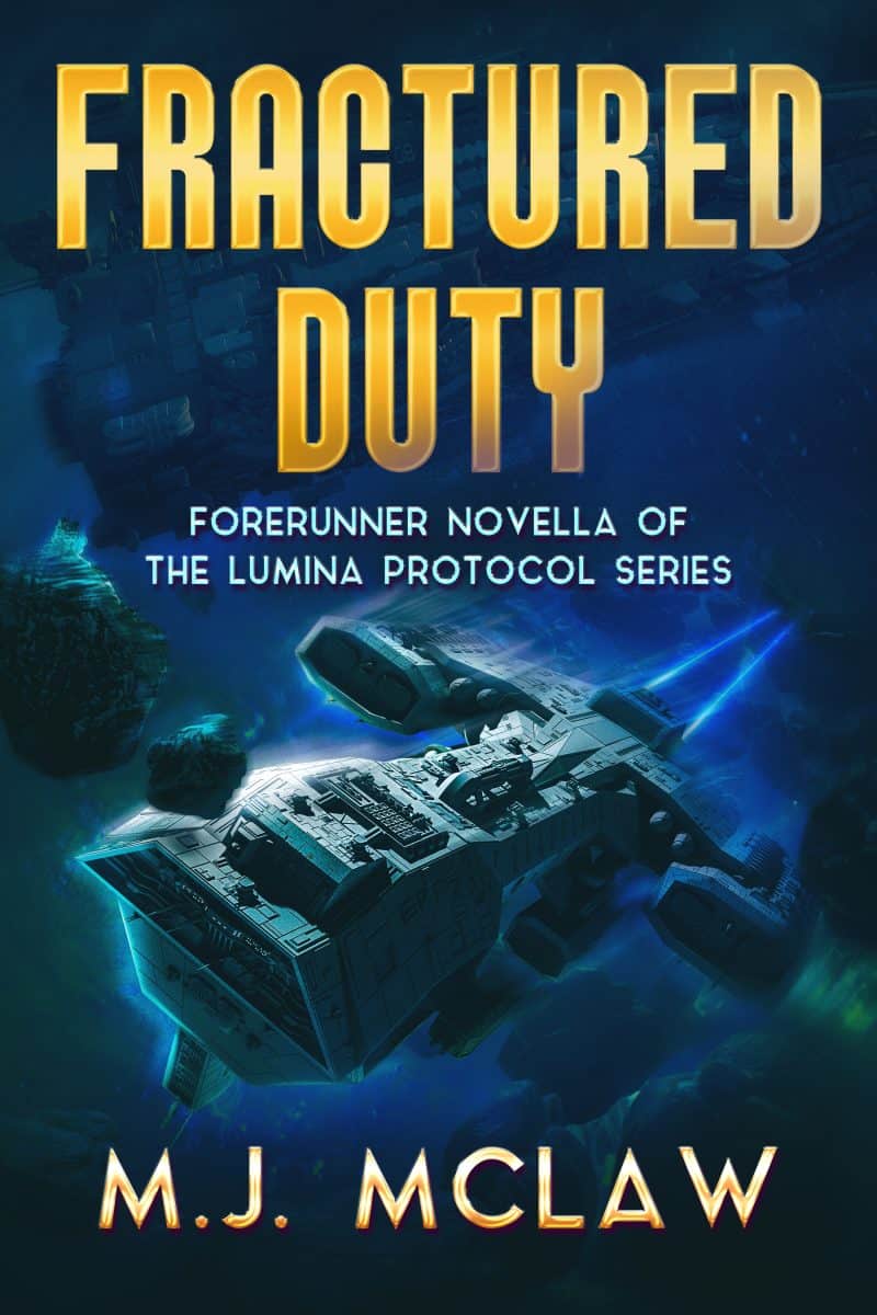 Cover for Fractured Duty: A Military Sci-Fi Prequel — A war hero uncovers a secret experiment using children and risks everything to stop it.