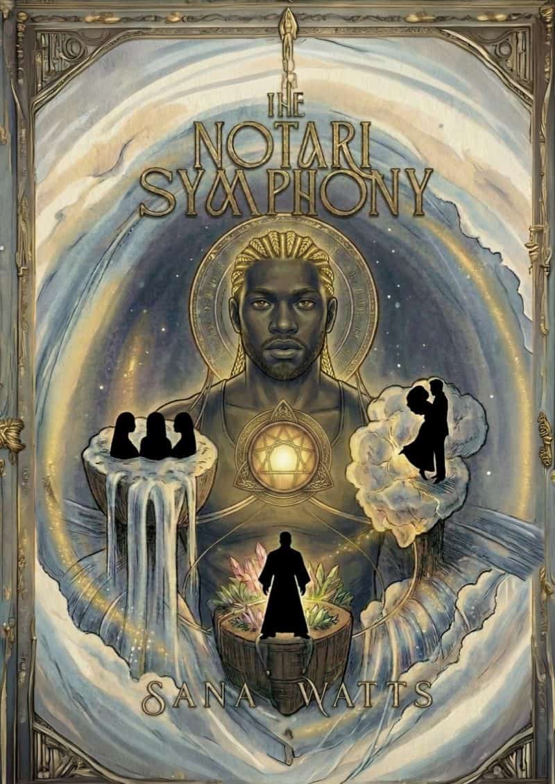 Cover for The Notari Symphony: Six wounded teens. Three fractured realms. One universe that won't survive unless they let themselves be healed first.