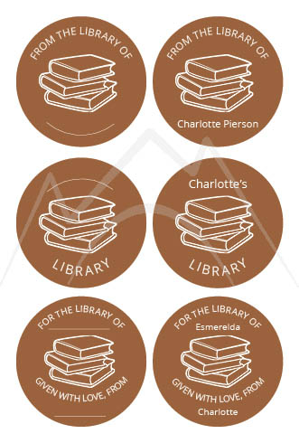 Personalized Book Library Stickers