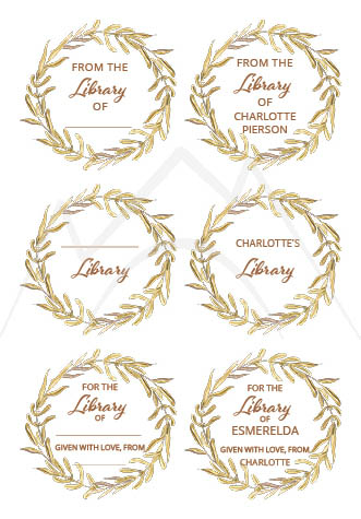 Personalized Book Library Stickers