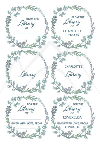 Personalized Book Library Stickers