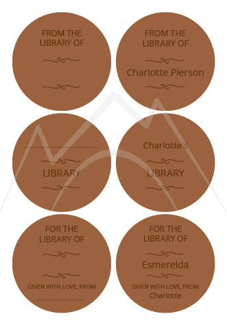 Personalized Book Library Stickers