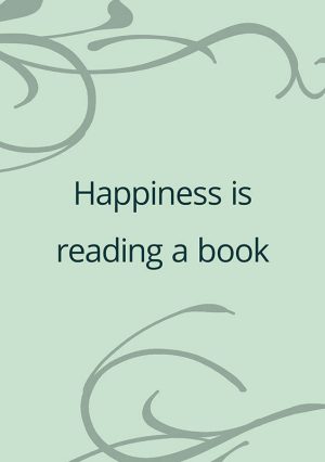 Happiness Is Reading Wall Art