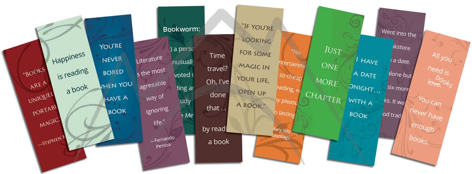 quotes swirl bookmarks