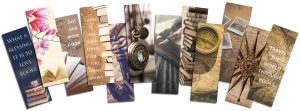 Set of 12 vintage-style bookmarks for book lovers and journalers